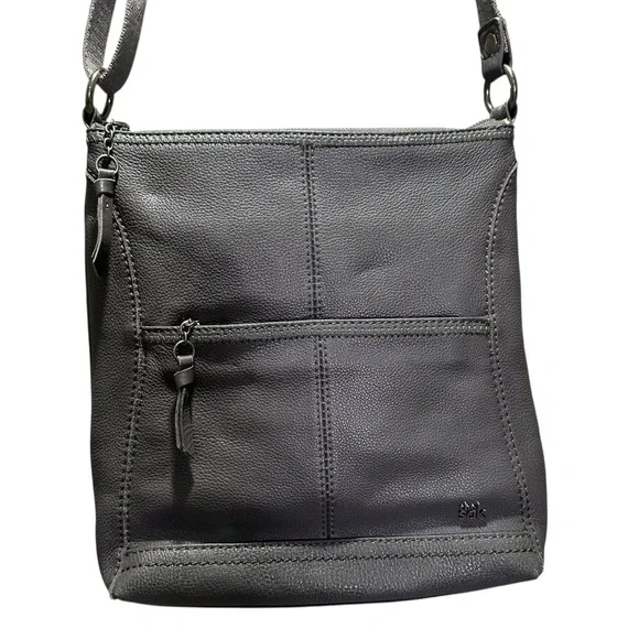 The Sak Gray Crossbody Leather Bag - Picture 2 of 14